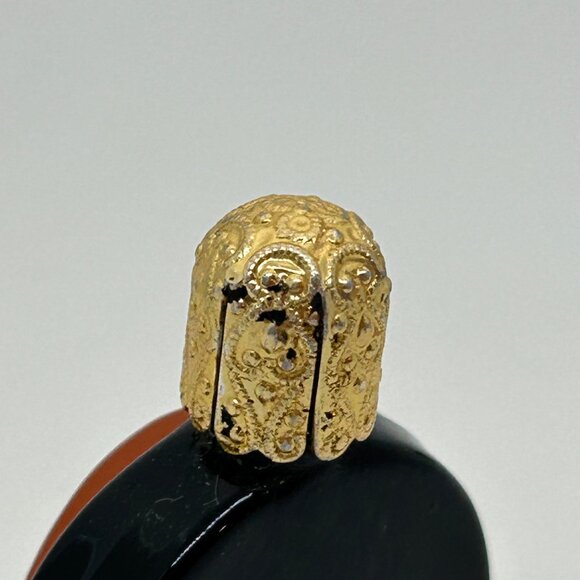 Vintage Three Graces Cameo Perfume Bottle Resin Black Glass Made in Austria READ - Picture 14 of 16